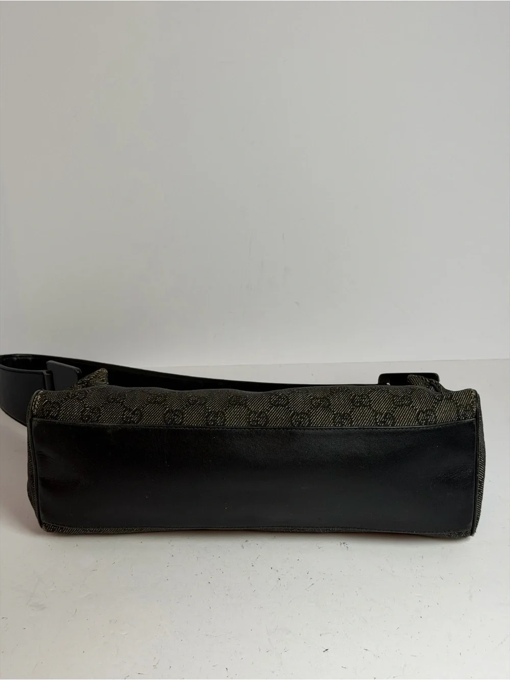Gucci Y2K GG Monogram Canvas Denim Mini Baguette Style Shoulder Bag - Picture 10 of 16